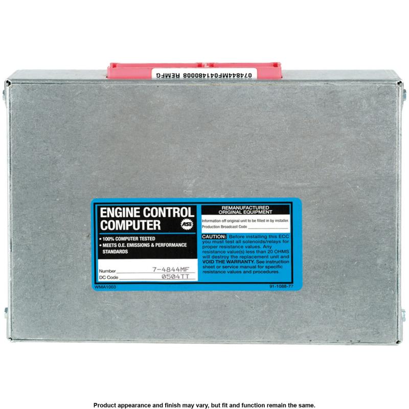 1993 Chevrolet Corsica Engine Control Module A1 Cardone 774844MF image 3 of 4