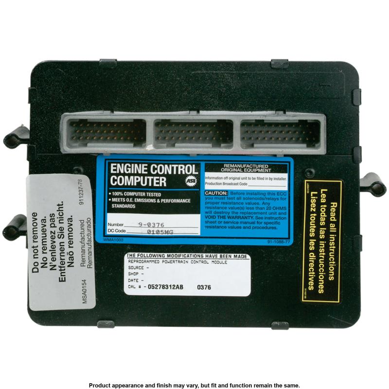 1997 Dodge Dakota Engine Control Module A1 Cardone 790376 image 3 of 3