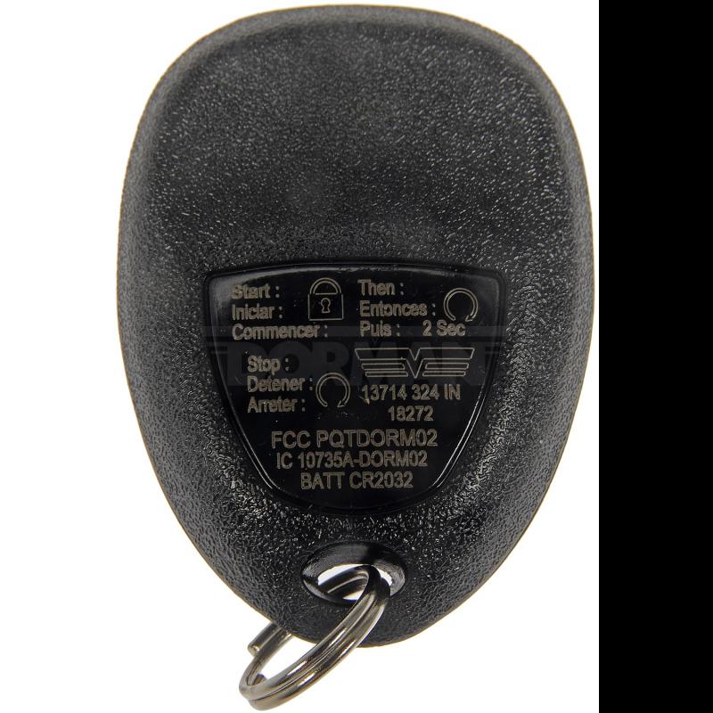 2010 Chevrolet Suburban 2500 Remote Control Transmitter for Keyless Entry and Alarm System Dorman 13714 image 1 of 4
