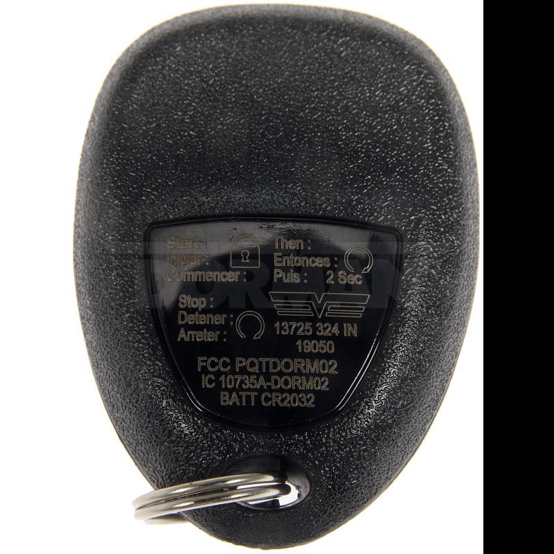 2010 Chevrolet Suburban 2500 Remote Control Transmitter for Keyless Entry and Alarm System Dorman 13725 image 3 of 4