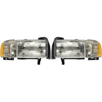 2001 Dodge Ram 2500 Headlight Assembly Front Left Dorman 1590121 image 1 of 1