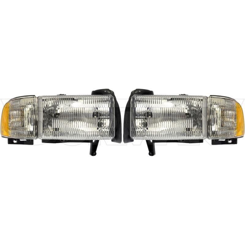 2000 Dodge Ram 1500 Headlight Assembly Front Left Dorman 1590121 image 1 of 1
