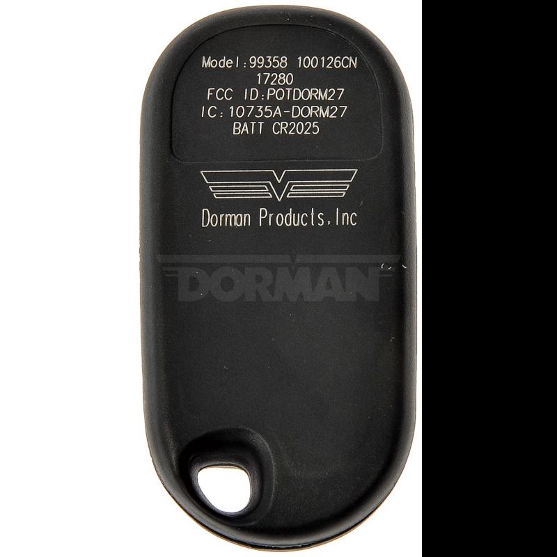 2003 Honda Pilot Remote Control Transmitter for Keyless Entry and Alarm System Dorman 99358 image 2 of 4