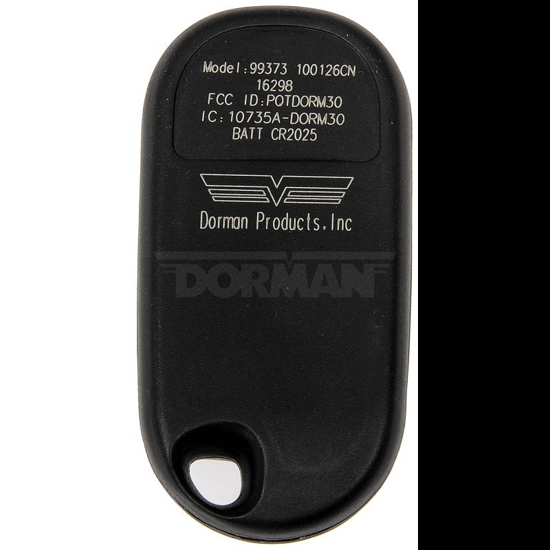 Dorman 99373 - Remote Control Transmitter for Keyless Entry and Alarm System Dorman 99373 Remote Control Transmitter for Keyless Entry and Alarm System product image 2 of 4