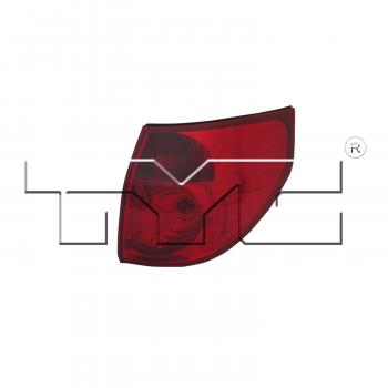 2010 Toyota Sienna Tail Light Assembly Right Outer TYC 11620500 image 2 of 4