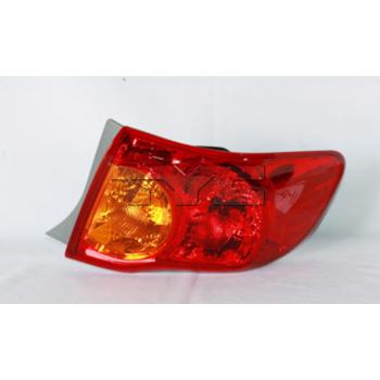 2010 Toyota Corolla Tail Light Assembly Right Outer TYC 11627700 image 3 of 4