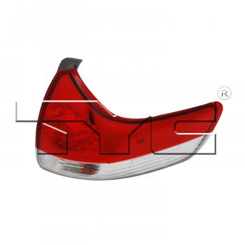 2012 Toyota Sienna Tail Light Assembly Right Outer TYC 116345009 image 2 of 4