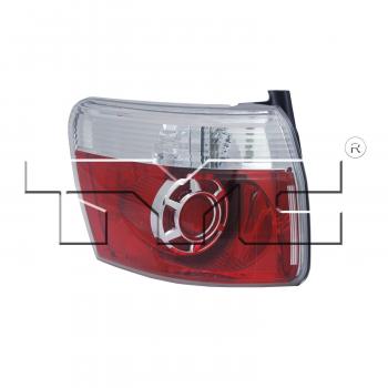 2009 GMC Acadia Tail Light Assembly Left Outer TYC 11643000 image 2 of 4
