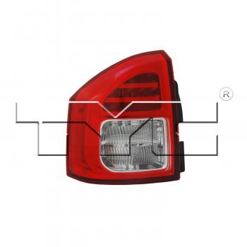 2011 Jeep Compass Tail Light Assembly Left TYC 11644800 image 2 of 4