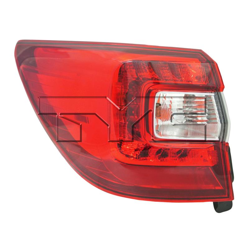 2019 Subaru Outback Tail Light Assembly Left Outer TYC 11671800 image 2 of 4