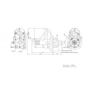 2006 Dodge Ram 2500 Starter Motor TYC 117892 image 3 of 4