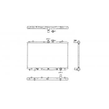 2008 Toyota Highlander Radiator Primary TYC 13024 image 1 of 3