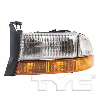 1998 Dodge Dakota Headlight Assembly Left TYC 205064099 image 3 of 4