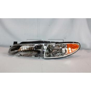 2001 Pontiac Grand Prix Headlight Assembly Left TYC 20512209 image 2 of 2