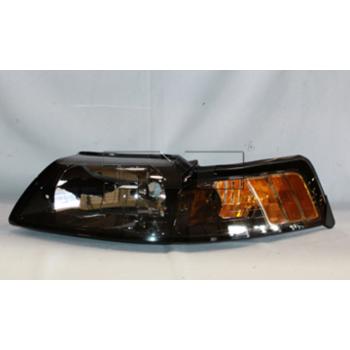 2004 Ford Mustang Headlight Assembly Left TYC 20569691 image 2 of 4