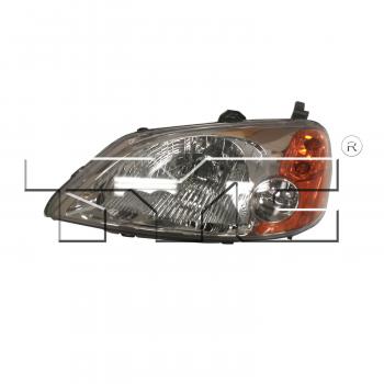 2001 Honda Civic Headlight Assembly Left TYC 20595000 image 1 of 4