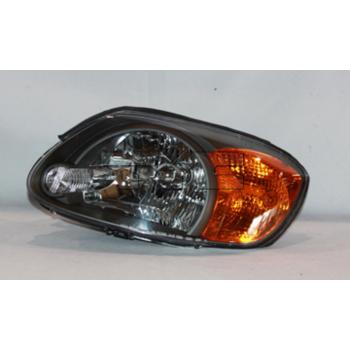 2006 Hyundai Accent Headlight Assembly Left TYC 20652800 image 1 of 2