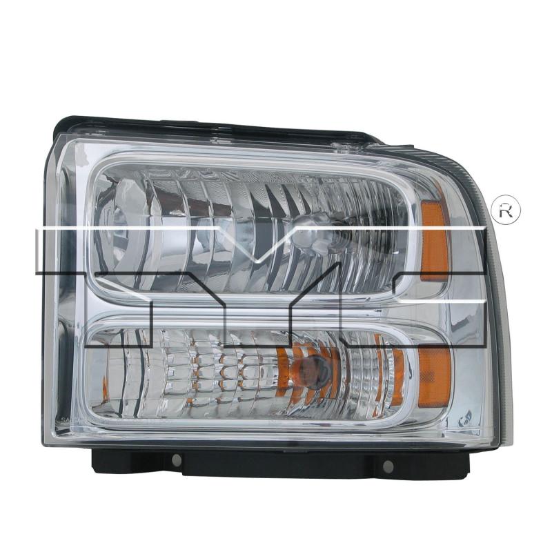 2006 Ford F-250 Super Duty Headlight Assembly Right TYC 20669900 image 2 of 3