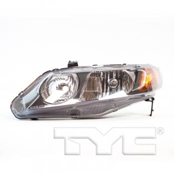2008 Honda Civic Headlight Assembly Left TYC 206734019 image 2 of 4
