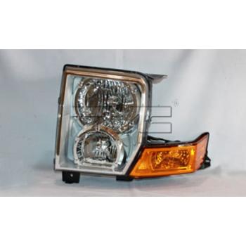 2008 Jeep Commander Headlight Assembly Left TYC 20677000 image 2 of 2