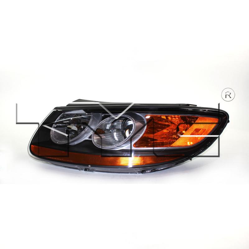2008 Hyundai Santa Fe Headlight Assembly Left TYC 20680890 image 2 of 2