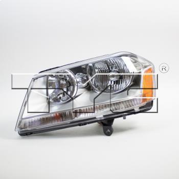 2009 Dodge Avenger Headlight Assembly Left TYC 206894009 image 1 of 4