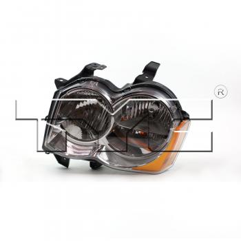 2008 Jeep Grand Cherokee Headlight Assembly Left TYC 20902000 image 2 of 2