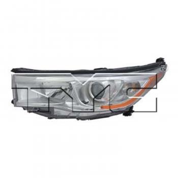 2016 Toyota Highlander Headlight Assembly Left TYC 20954400 image 1 of 2