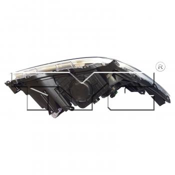 2017 Toyota Sienna Headlight Assembly Left TYC 209628009 image 3 of 3