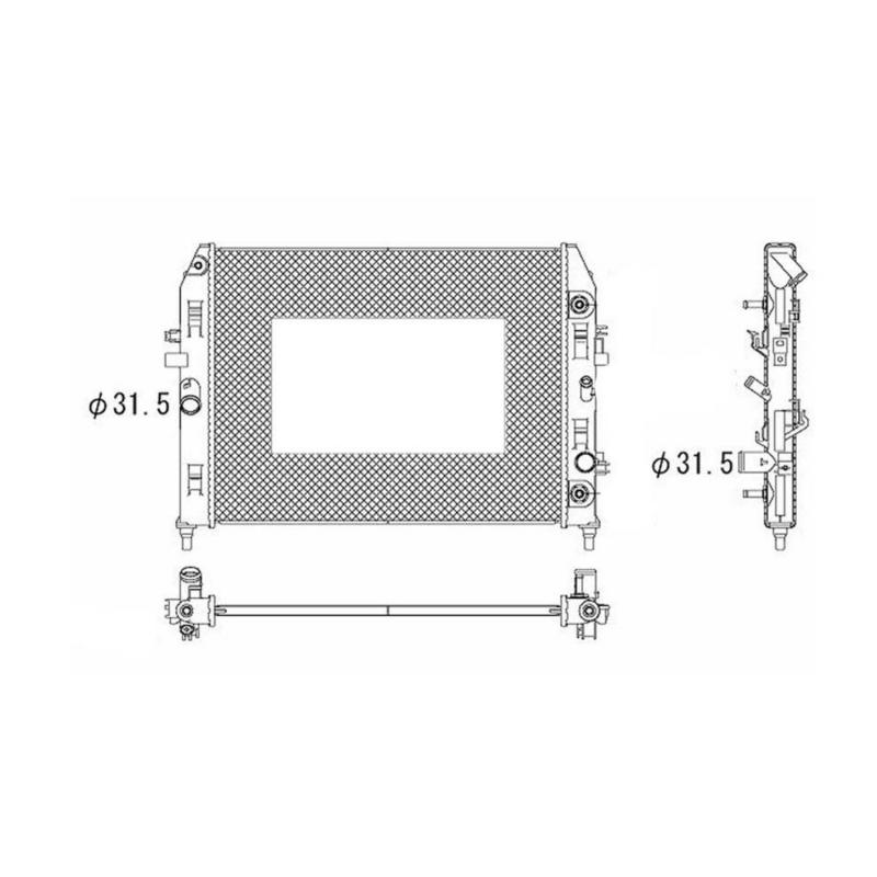 TYC 2861 - Radiator Assembly TYC 2861 Radiator product image 1 of 1