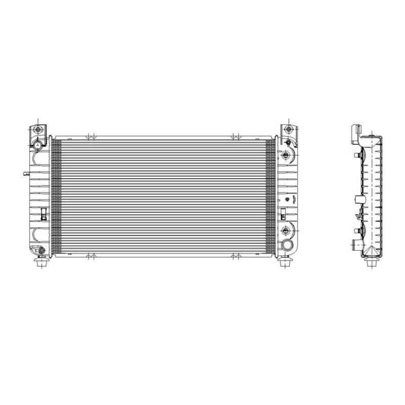 2003 Chevrolet Silverado 1500 Radiator TYC 2921 image 3 of 4