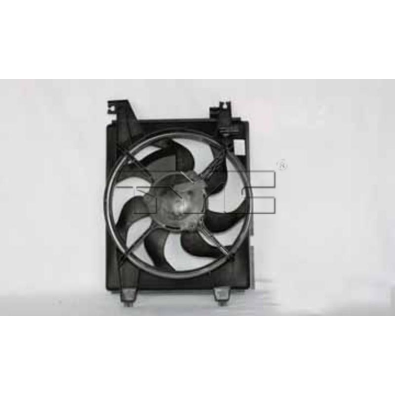 2005 Hyundai Elantra A/C Condenser Fan Assembly Right TYC 610580 image 1 of 4