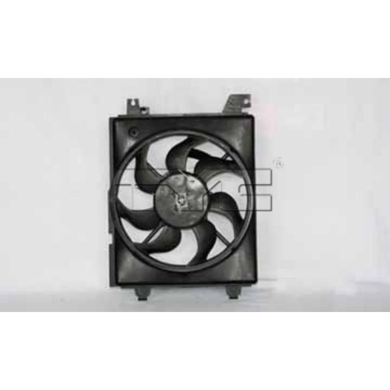 2005 Hyundai Elantra A/C Condenser Fan Assembly Right TYC 610580 image 2 of 4