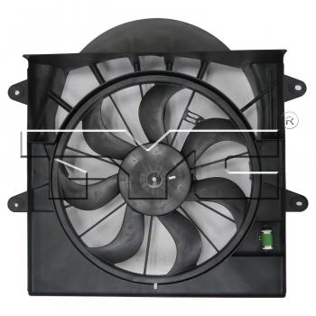 2009 Jeep Commander Dual Radiator and Condenser Fan Assembly TYC 623360 image 2 of 3