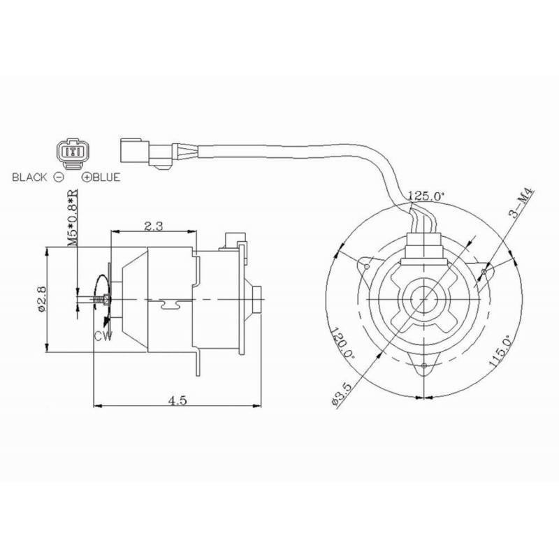 1998 Honda Accord Engine Cooling Fan Motor