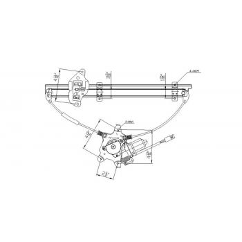 2006 Nissan Sentra Power Window Motor and Regulator Assembly Front Right TYC 660073 image 1 of 1