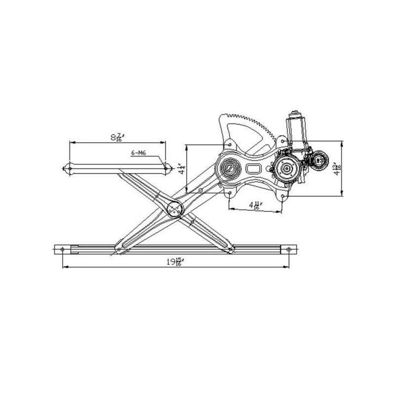 2003 Toyota Camry Power Window Motor and Regulator Assembly Front Left TYC 660098 image 1 of 4