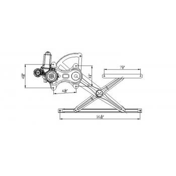 2008 Toyota Corolla Power Window Motor and Regulator Assembly Front Right TYC 660099 image 1 of 1