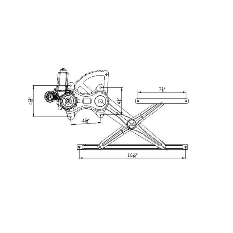 2004 Toyota Corolla Power Window Motor and Regulator Assembly Front Right TYC 660099 image 1 of 1