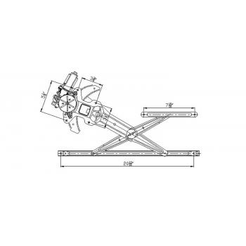 1997 Honda CR-V Power Window Motor and Regulator Assembly Front Right TYC 660111 image 3 of 4
