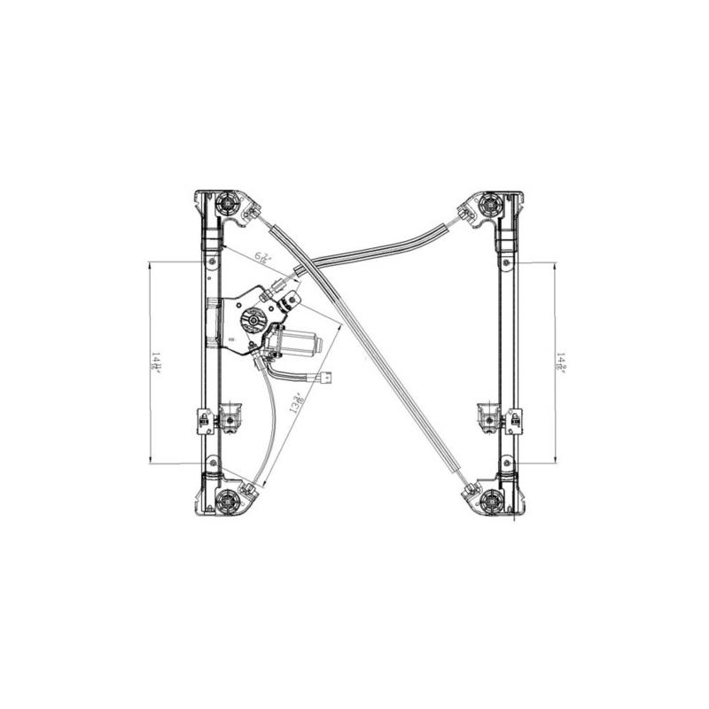 TYC 660272 - Power Window Motor and Regulator Assembly TYC 660272 Power Window Motor and Regulator Assembly product image 1 of 1