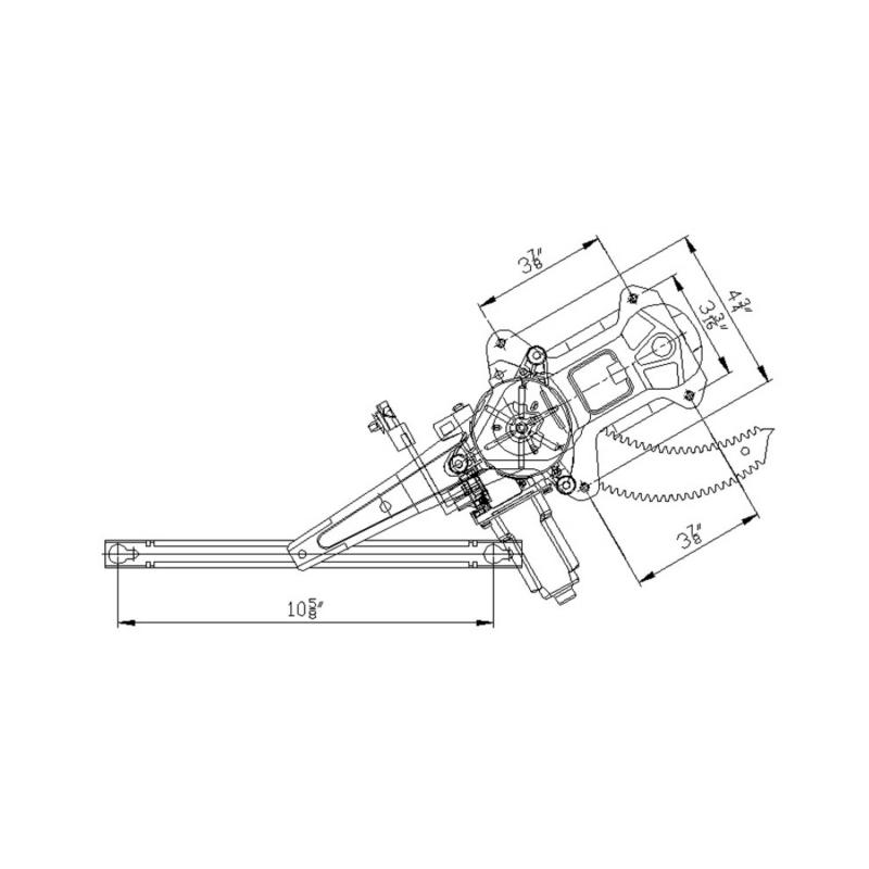 TYC 660394 - Power Window Motor and Regulator Assembly TYC 660394 Power Window Motor and Regulator Assembly product image 1 of 1