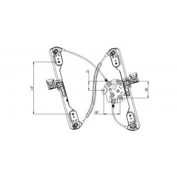 2008 Dodge Magnum Power Window Motor and Regulator Assembly Front Right TYC 660397 image 1 of 1