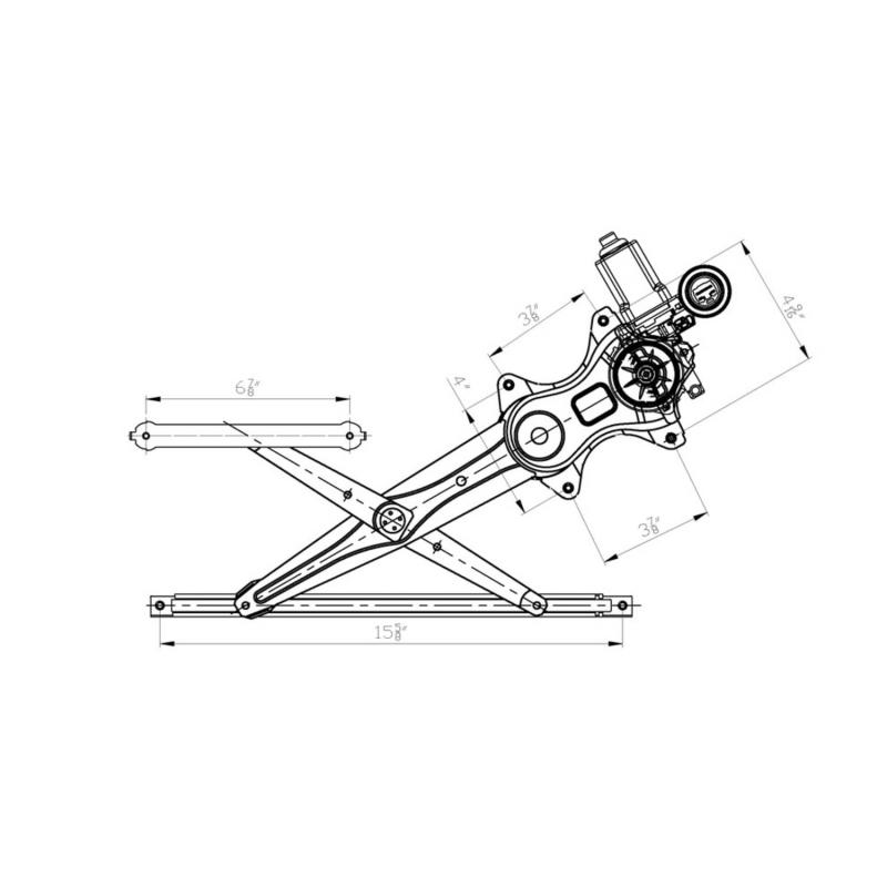 2004 Toyota Prius Power Window Motor and Regulator Assembly Front Left TYC 660402 image 1 of 1