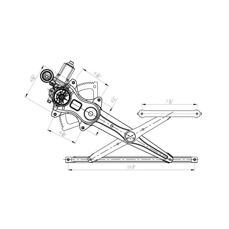 2012 Toyota RAV4 Power Window Motor and Regulator Assembly