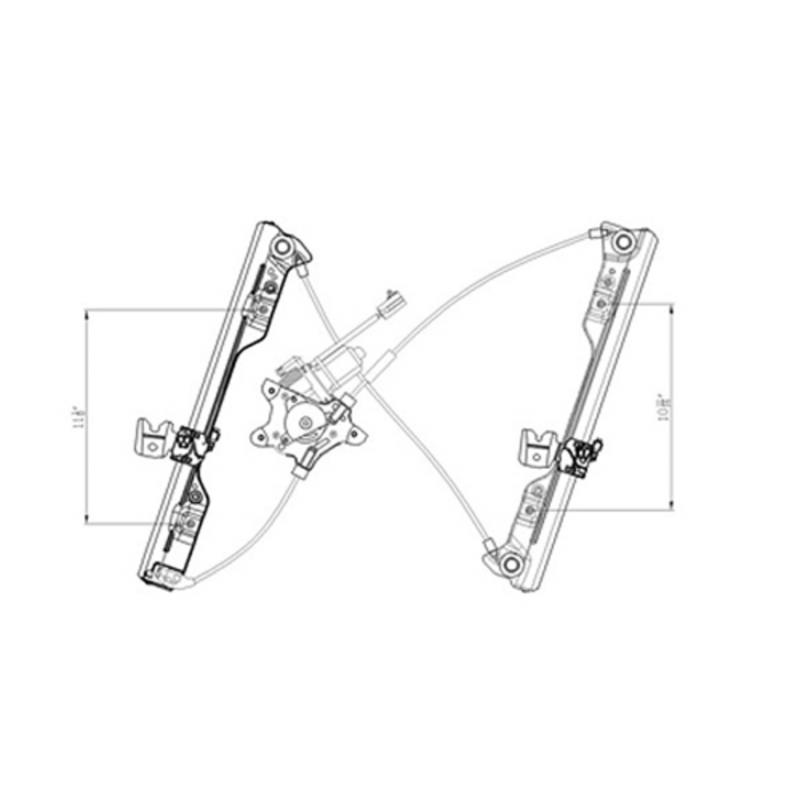 2005 Nissan Altima Power Window Motor and Regulator Assembly Front Left TYC 660488 image 1 of 1