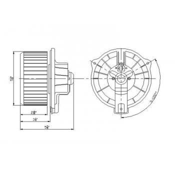 2005 Cadillac STS HVAC Blower Motor