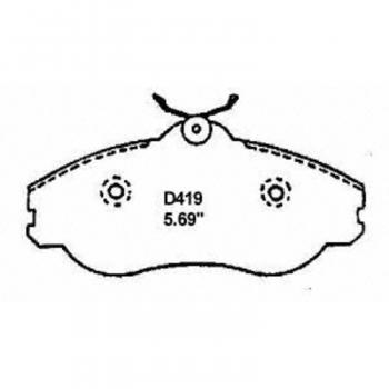 1998 Audi Cabriolet Disc Brake Pad