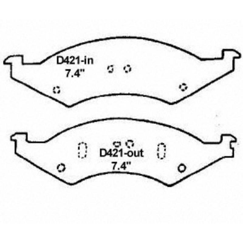 1989 Ford Taurus Disc Brake Pad
