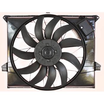 2012 Mercedes-Benz GL500 Dual Radiator and Condenser Fan Assembly